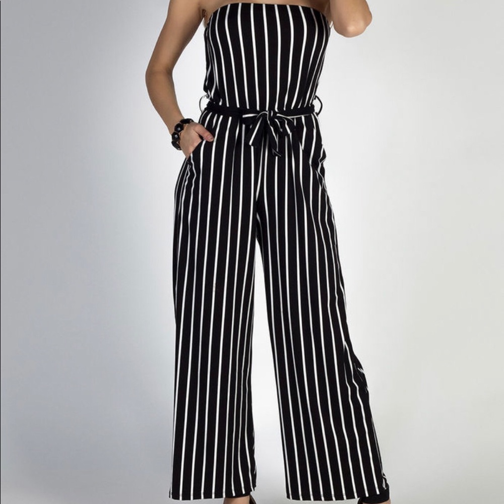 striped romper